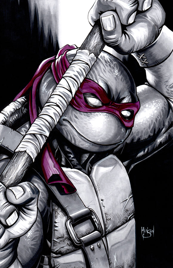 ORIGINAL ART Teenage Mutant Ninja Turtles #132 Donatello Variant by Eric Henson